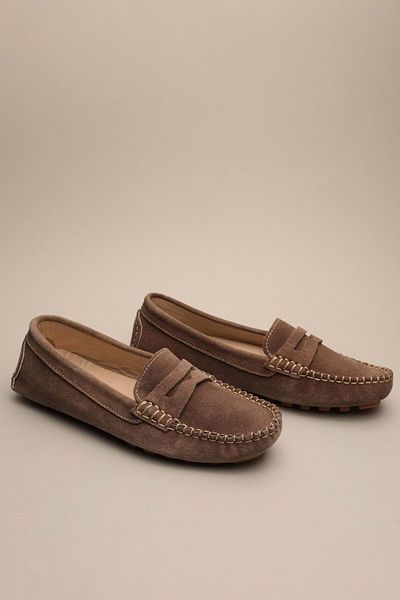 Gondol Women's Genuine Leather Classic Loafer Mink 37 Ttx.783