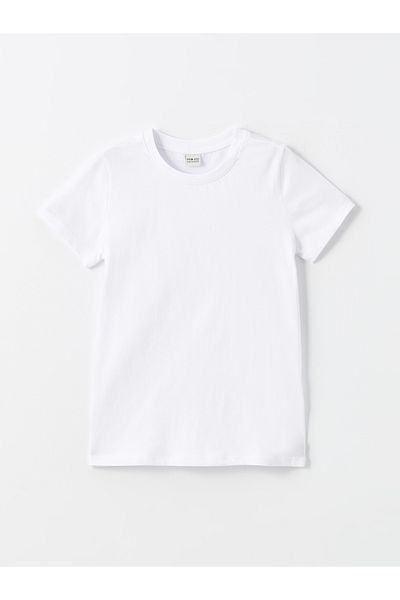 LC Waikiki Момичешка тениска с кръгло деколте