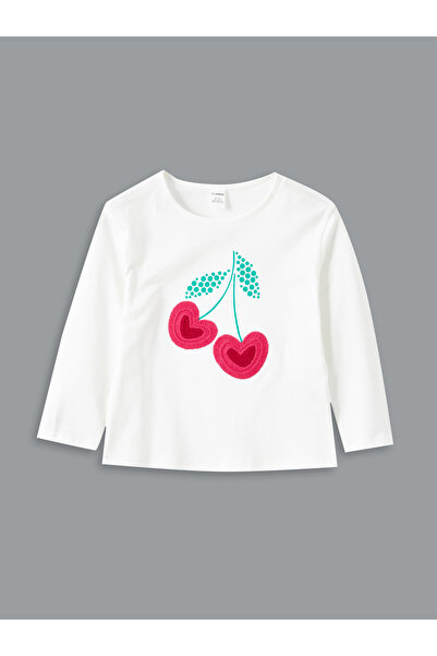 LC Waikiki Crew Neck Printed Girl's T-Shirt