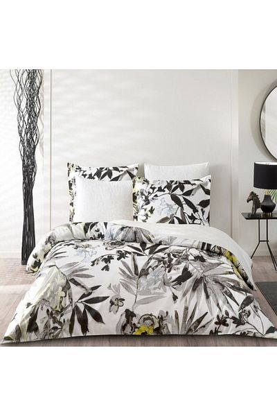 Taç Black and white design satin cotton bed linen, TaçDelux Digital, Grenada