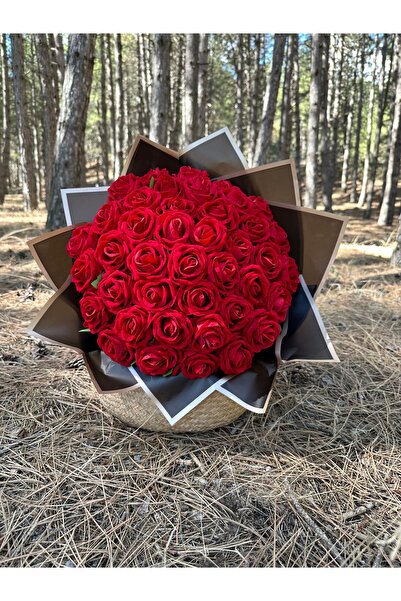 Orkide Flower 41 gül kırmızı yapay İsteme Çiçeği