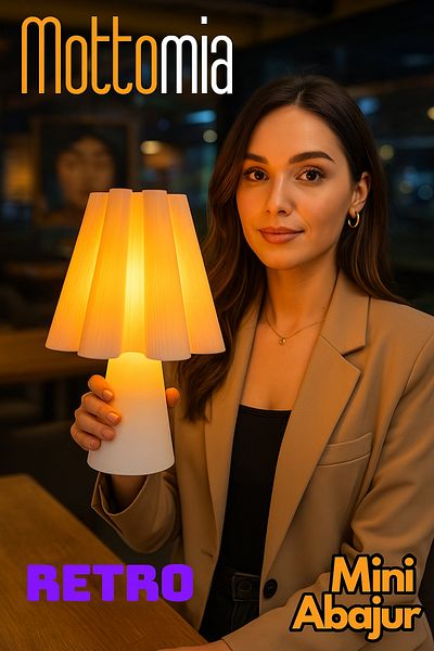 mottomia Franche Brume Mini Lampshade Retro Skirt Lampshade(24X17 cm), Stylish & Decorative Night Light
