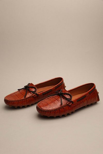 Gondol Women's Genuine Leather Classic Loafer Tan with Croco Model 37 Talla 775 Price