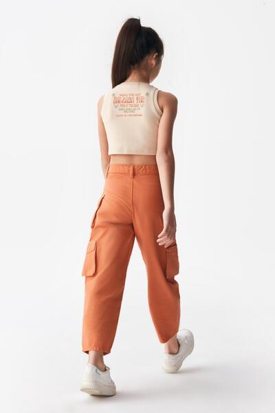 nk kids Girl's 2-Piece Cargo Trousers Set