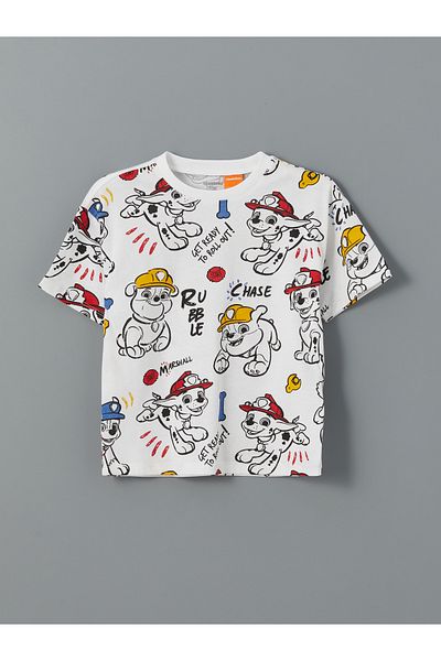 LC Waikiki Crew Neck Paw Patrol Printed Baby Boy T-Shirt