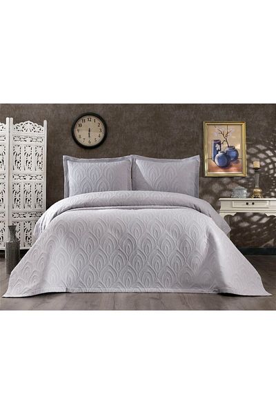 Solinas Collection Soldi Perla Gray Double Bedspread