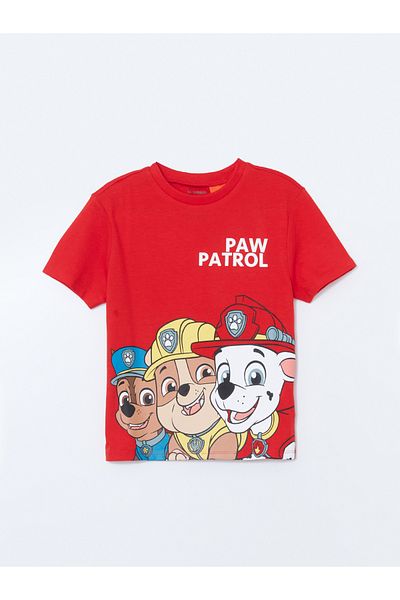 LC Waikiki Paw Patrol Printed Combed Cotton Baby Boy T-Shirt