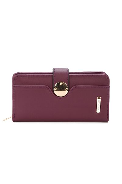 Newish Zippered Women's Wallet - Card Holder Stylish Fashion Large Size