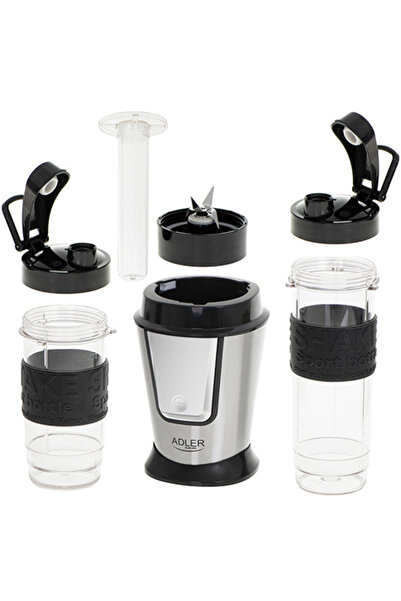 adler Ad 4081 Blender portabil cu 2 vase cu capac, 500 W, 570 ml și 400 ml