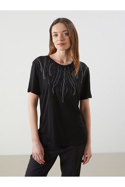 LC Waikiki Crew Neck Patterned Women's T-Shirt