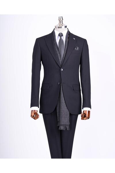 TerziAdemAltun Slim Fit Jacket Pantalon Suit Black T13513