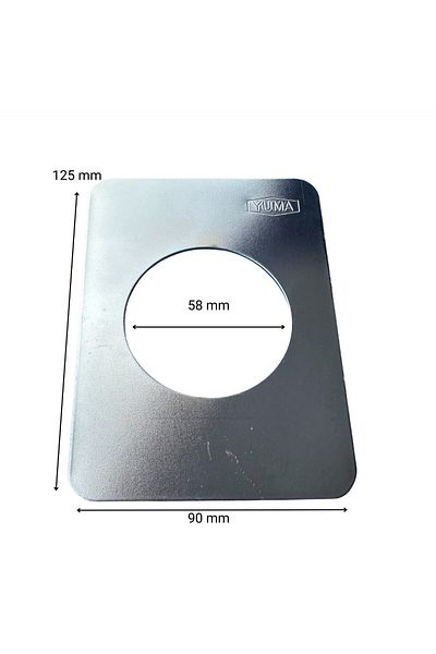 Yuma Polished Chrome Plated Steel Stainless Badge Mirror