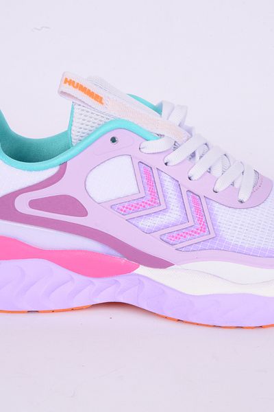 hummel 900485-9704 Bubblegum Ορθοπεδικό Διχτυωτό Σόλα Τεχνητό Δέρμα Λεπτομερής Σόλα Faylon Ψηλό με κορδόνια