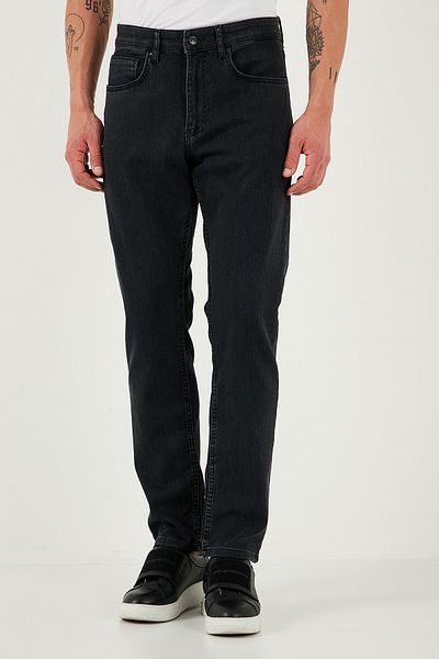 Buratti Blugi din bumbac, cu talie înaltă, cu picior tub, 4411S88TEXAS