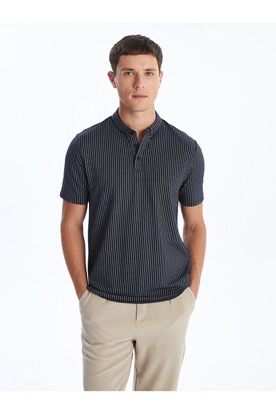 LC Waikiki Kurzärmliges Herren-T-Shirt mit Polokragen