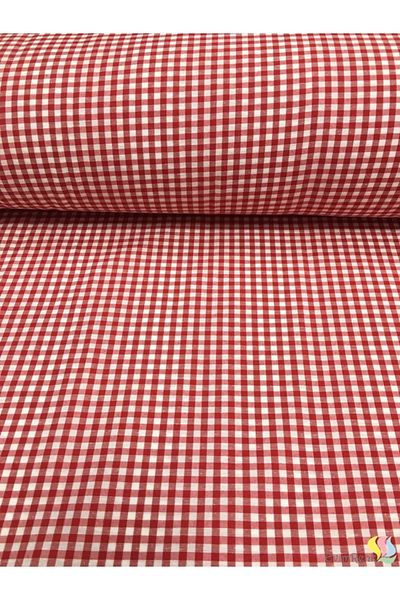 senmasy Plaid Pattern Red Cotton Multi-Purpose Fabric /170*100