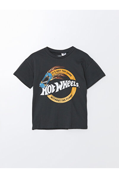 LC Waikiki Chlapecké tričko s krátkým rukávem s potiskem Crew Neck