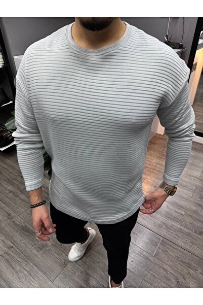 BYATA MENS STYLE Men's Oversize Striped Sweater