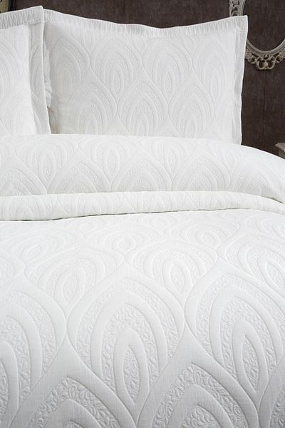 Solinas Collection Soldi Perla Cream Double Bedspread
