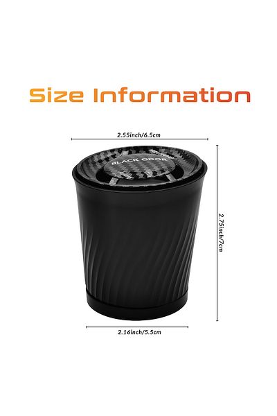 Black Odor Anti-Tobacco Air Freshener, 70g - Long-Lasting Fragrance for Car & Home
