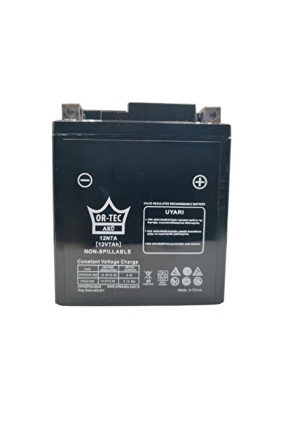 ORTEC 12V 7Ah (12N7L-BS) Motosiklet Aküsü