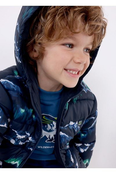MAYORAL Boy's Reversible Sports Puffer Jacket