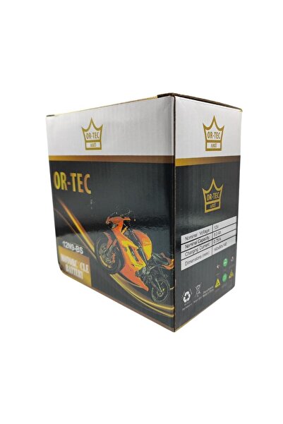 ORTEC 12V 9Ah (12N9-BS) Motosiklet Aküsü