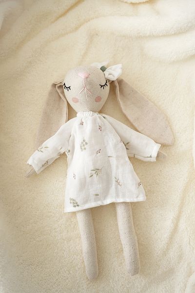TBA COLLECTION Girl Rabbit Sleeping Companion - Eucalyptus