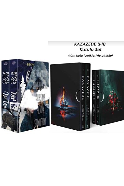 İndigo Kitap Kar Küresi Kar Tanesi Kutulu Set Ciltli/Kazazede Kutulu Set Cilt...
