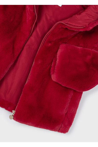 MAYORAL Girl's Hooded Plush Coat - Mnvs04486