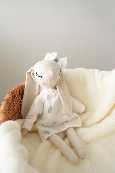 TBA COLLECTION Girl Rabbit Sleeping Companion - Eucalyptus