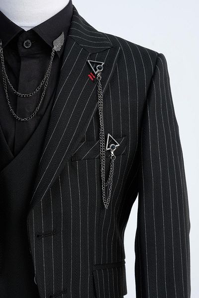 Doctor junior Boy&#39;s Chain Detailed Jacket Suit