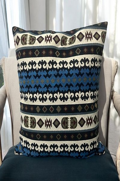 Sofline Față de pernă cu model Kilim, husă de pernă Bohemian Punch, pernă cu model nostalgic (45X45CM)