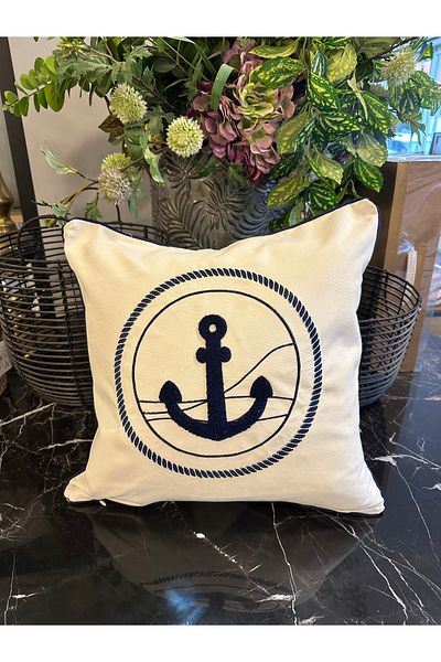 la lune home Pernă cu broderie safir serie specială 45X45