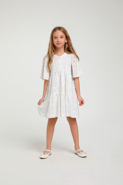 Escabel Rochie albă pentru fetiță Scallop_mnvs35708