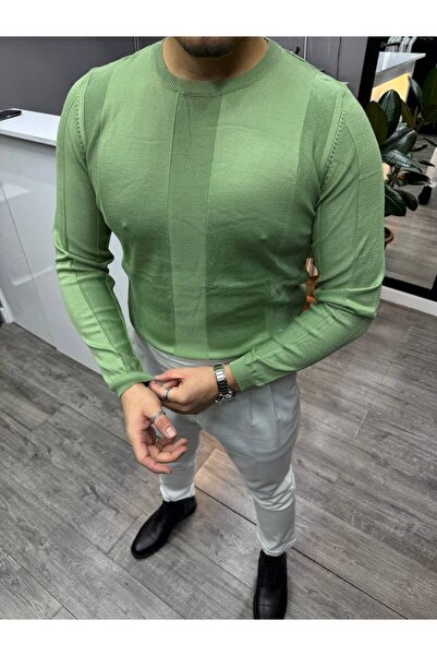 BYATA MENS STYLE Men's Crew Neck Sweater