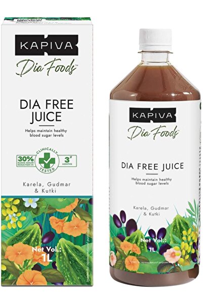 KAPİVA عصير كابيفا ديا مجاني، 1 لتر | رعاية مرضى السكري مثبتة سريريًا | أملا،...