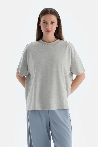 Dagi Gray Melange Women's T-Shirt