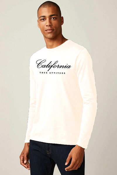 Superlife Superlife Men's Long Sleeve California Printed T-Shirt