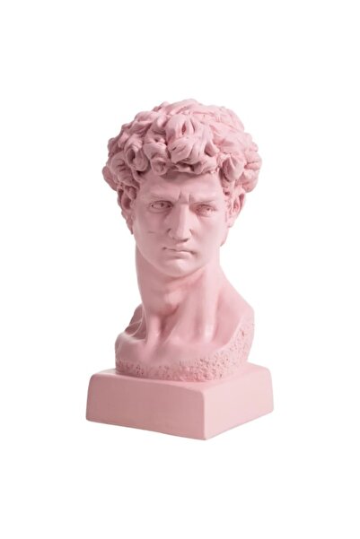 Dekoromi Dekoratif Antik Yunan (David) Heykel Büst Obje ve Biblo (36X15CM)