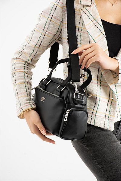 Ayakkabı Fuarı Women's Handbag - Black Elite Snm1422C
