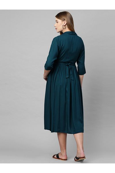 Tummy Women's Rayon Maternity & Nursing Dress