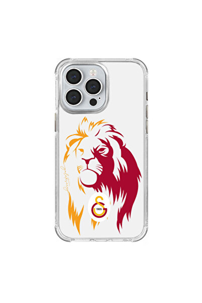 Galatasaray iPhone 15 Pro Max Uyumlu Galatasaray Sarıyla Kırmızı Aslan Lisanslı Telefon Kılıfı