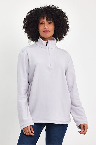 Superlife Γυναικείο φούτερ με μισό φερμουάρ Softech Fleece spr24pwk20