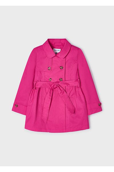 MAYORAL Single Shoulder Flap Detail Girl's Trench Coat