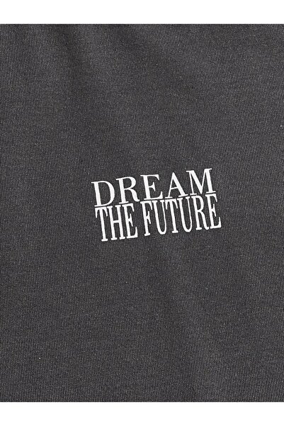 DUBU BUTİK Smoked Oversize Dream Printed póló - Oversize Printed