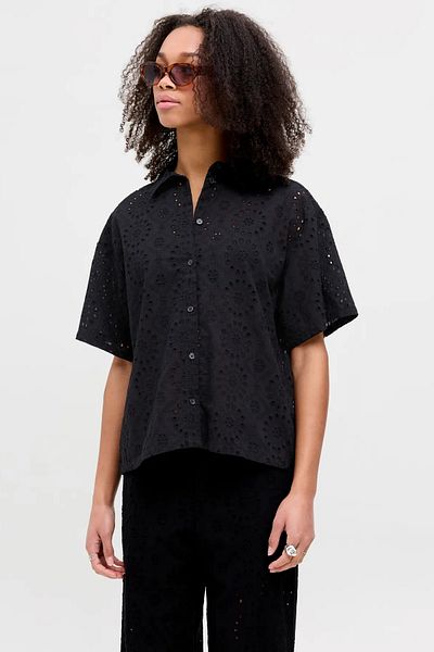 JJXX Γυναικείο φόρεμα JJXX Long Kaftan Style Levis: Λεπτομέρεια Nurse Shantilly και Μικτό Σκούρο ύπνου: 12270924