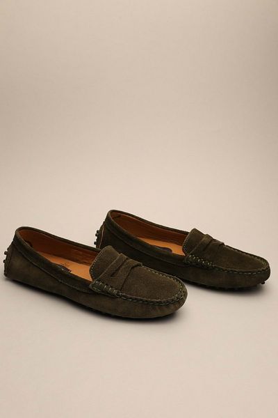 Gondol Mocasnic Genuin Rockery Classic pentru femei Kaki 36 ttx.789
