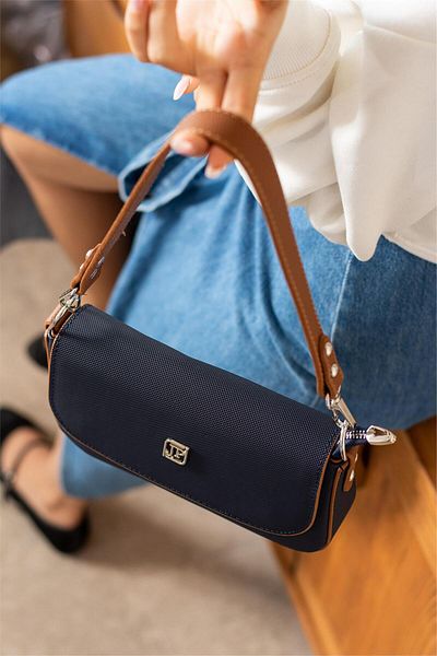 Ayakkabı Fuarı Elit Slh6005 Women's Shoulder Bag Navy Blue