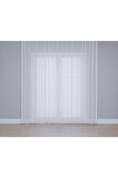 Gauze Fabric Design Optical White Color Linen Plus Plain Tulle Curtain Does Not Want Ironing